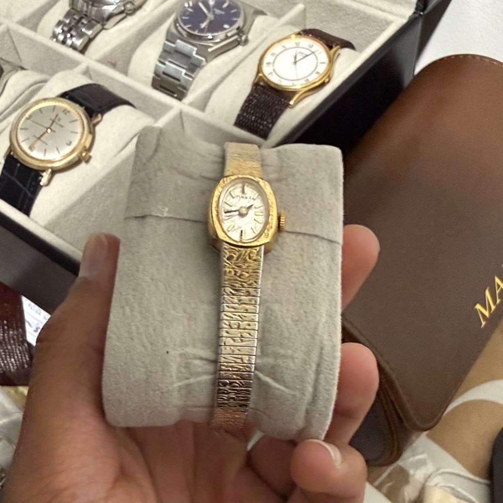 Gold-Tone Women's Vintage Bracelet Watch